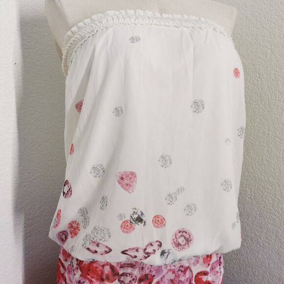 Pink Jewels Romper Sz Small Gyaru Gal Style Outfit Cosplay Costume Strip Cabaret - Picture 6 of 8